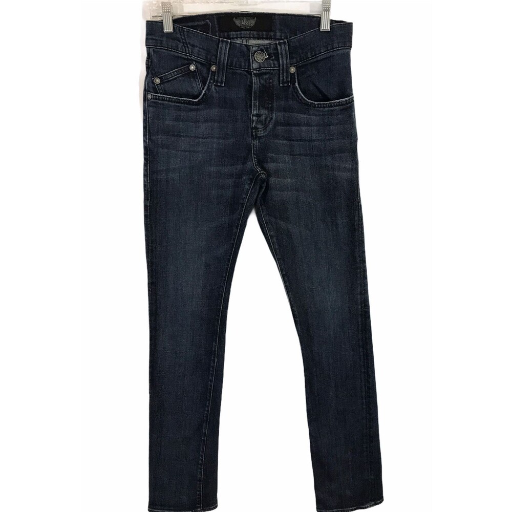 Rock & Republic Women's Straight Leg Jeans with Stretch - Size 31 Dark Wash